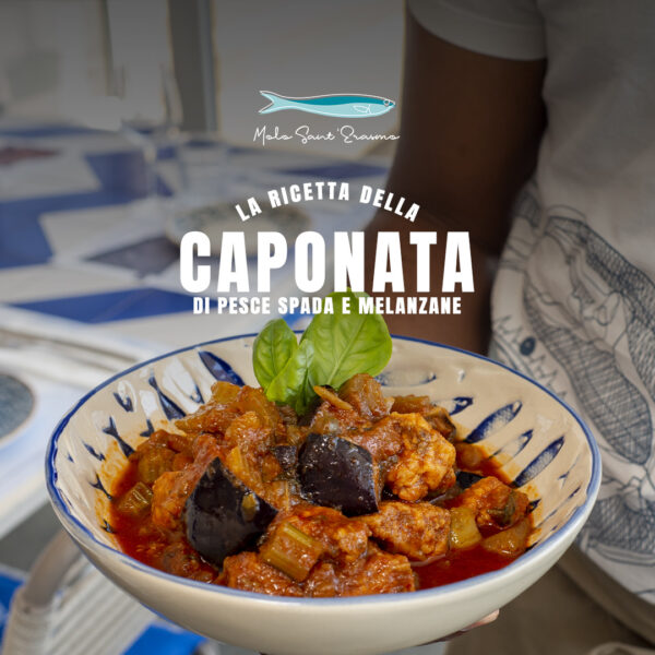Le ricette del Molo: caponata di pesce spada e melanzane